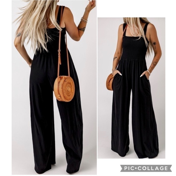 Black Jumper w/Wide T-Straps - Picture 2 of 6